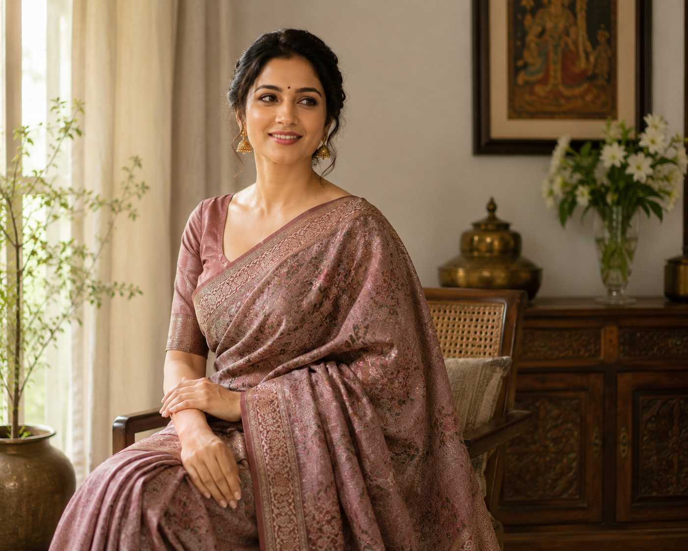 Pashmina Silk Saree