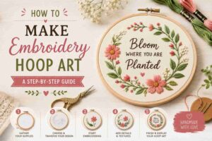 How to Make Embroidery Hoop Art