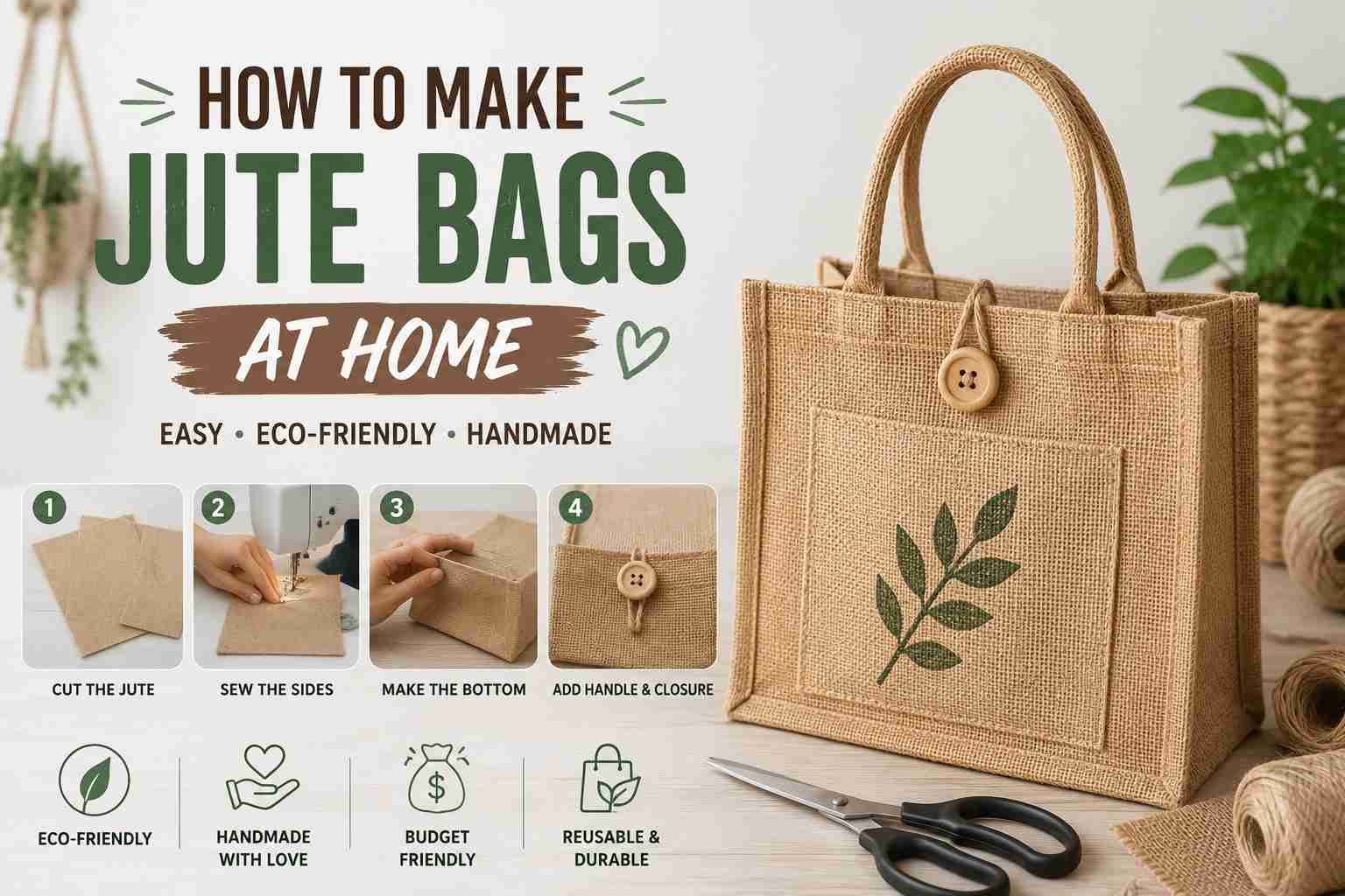 How to Make Jute Bags at Home